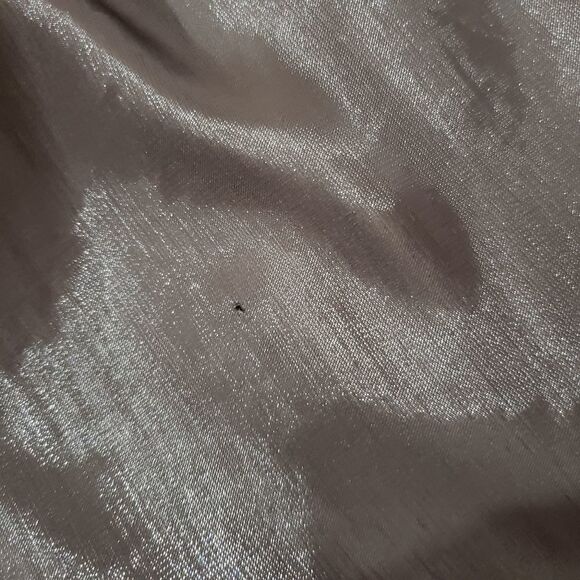 Aryn K Small Silver Strapless Faux Wrap Empire Waist Tie Front Mini Dress - Picture 10 of 13